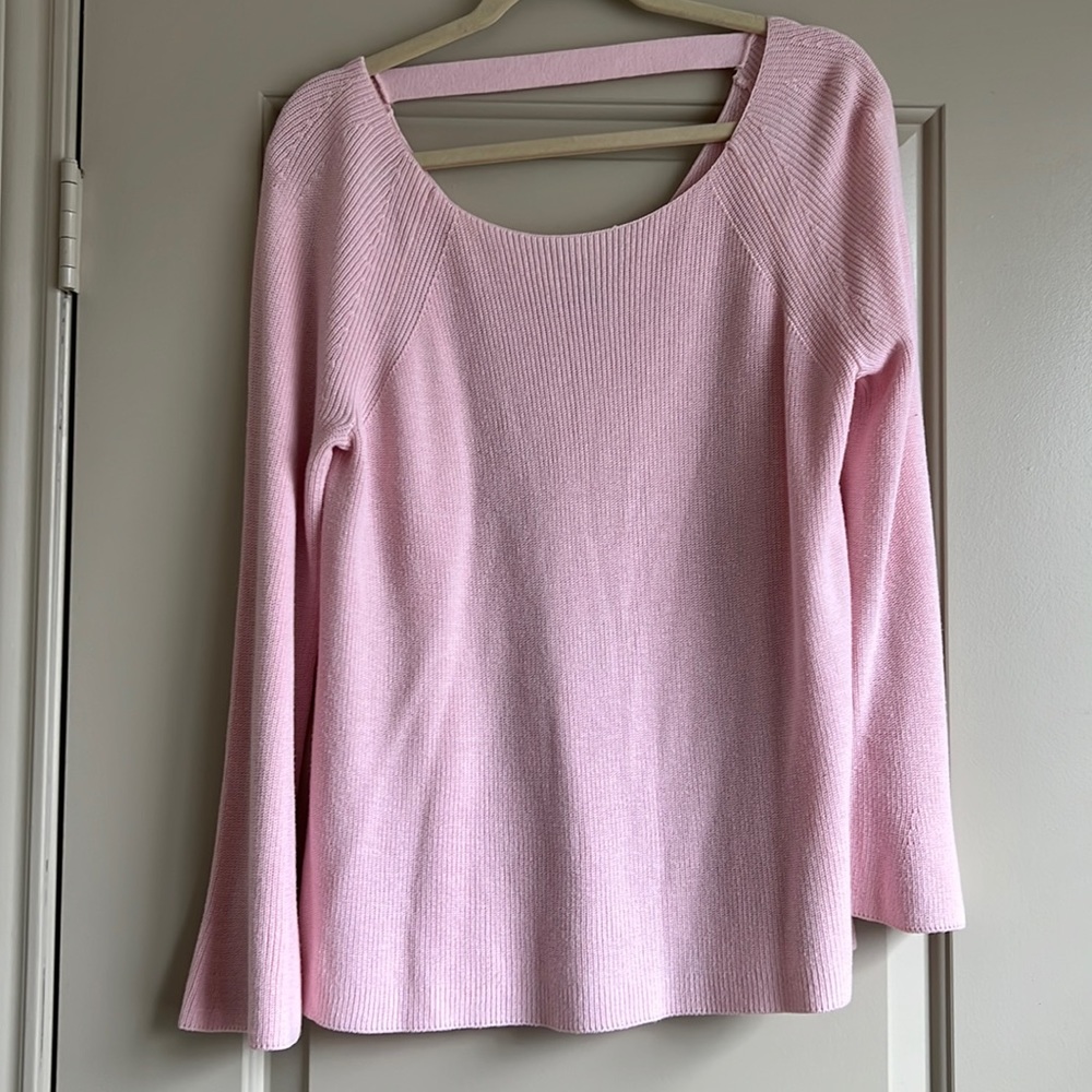 Loft Long Sleeve Pink Sweater Blouse